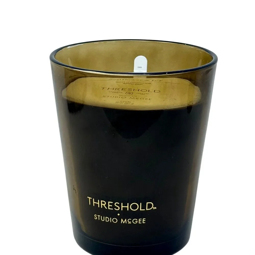 20oz Sunflower & Ivy‎ 2-Wick Glass Candle – Threshold Studio McGee, Target 2025
